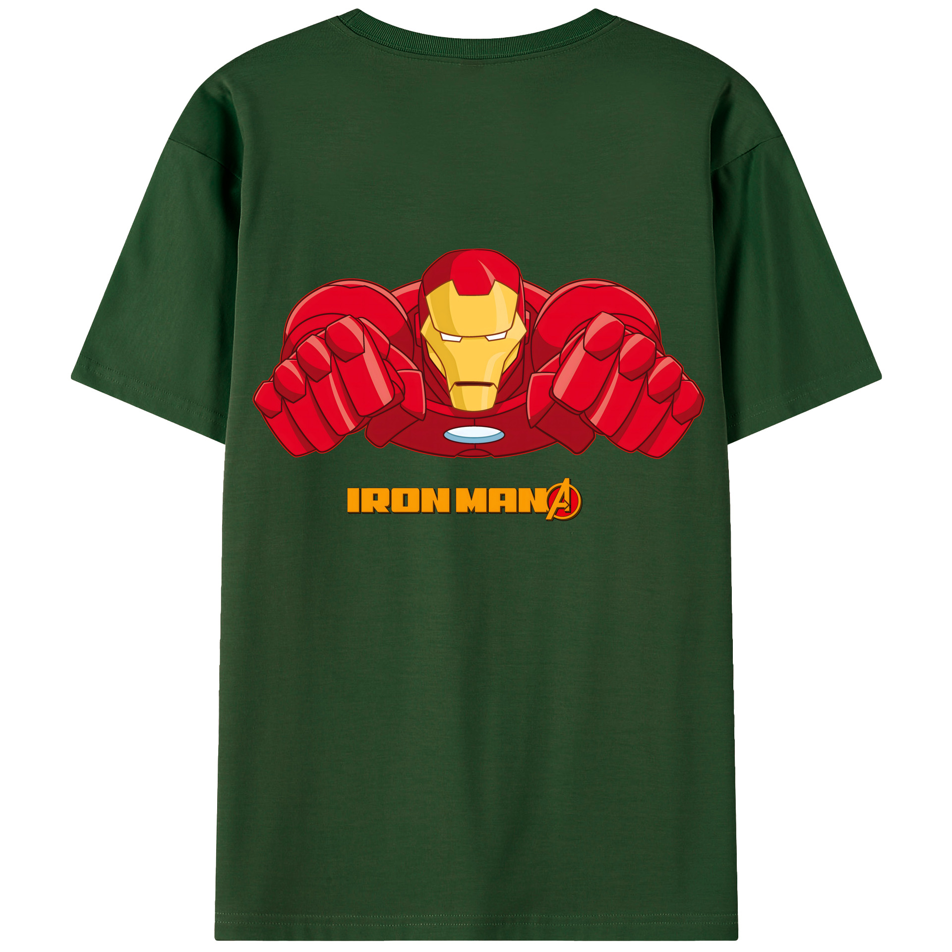 （画像用） アベンジャーズ The Avengers 綿100％半袖Tシャツ（背面プリント）